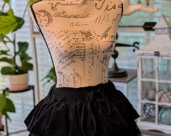 Vintage Betsey Johnson Lace and Velvet skirt