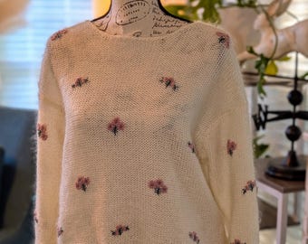 1980's PASTA floral Sweater