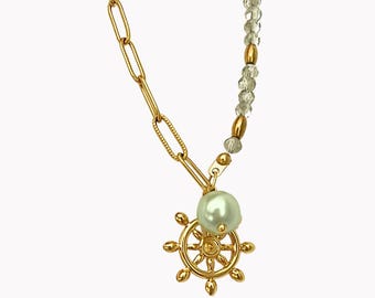 Nautical Pearl Bracelet