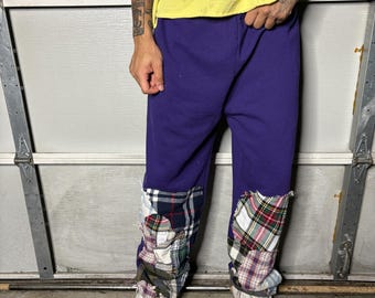 Custom Custom karierte Jogginghose