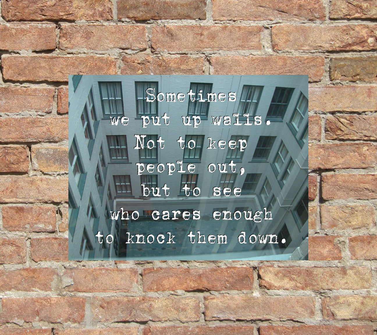 Digital 8 x 10 Sometimes We Put Up Walls City Etsy