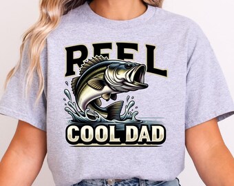 Reel Cool Dad Shirt for Men, Dad Fishing Shirts, Dad Fishing Birthday Gifts, Dad Fish Shirts, Father's Day Shirt, Father's Day Gift, Dad Tee