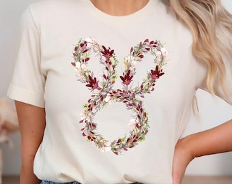 Easter Bunny T-Shirt, Floral Bunny T-Shirt, Easter Gift, Happy Easter Shirt, Cute Easter Shirt, Easter Floral Shirt, Funny Easter Shirt