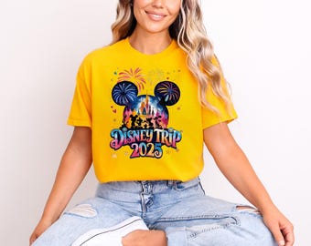 Disney Trip 2025 Shirt, Disneyland Shirt, Disney Family Vacation Shirt, Disney 2025 Gift Shirt, Magic World Shirt, Disney Castle Shirt