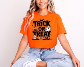 Funny Ghost Halloween Shirt: Spooky Season Trick Or Treat Tee