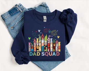 Disney Dad Squad Sweatshirt, Disney Dad Sweatshirt, Father's Day Gift, Gift For Dad, Disney Trip Dad Sweatshirt, Disney World Sweatshirt