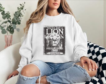 Lion Lungs Christian Sweatshirt - Religious Faith Shirt