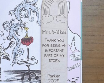 Teacher Bookmark | Gift for Teacher | Teacher Thank You Gift | End of Term Teacher Gift | End of School Year Gift | Personalised Bookmark