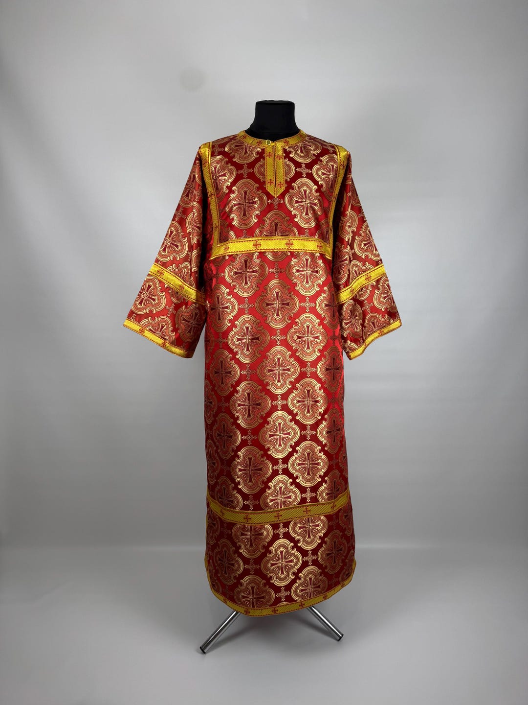 Russian Orthodox Robe Runes Custom Orthodox Altar Server Robe | Embroidered Stikharion - Etsy UK