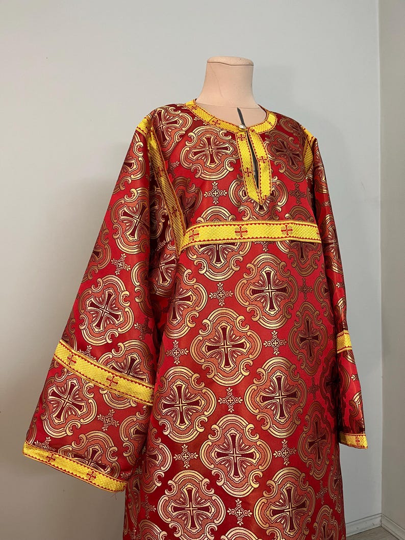 Russian Orthodox Robe Runes Custom Orthodox Altar Server Robe | Stikharion Dalmatic | Lector ...