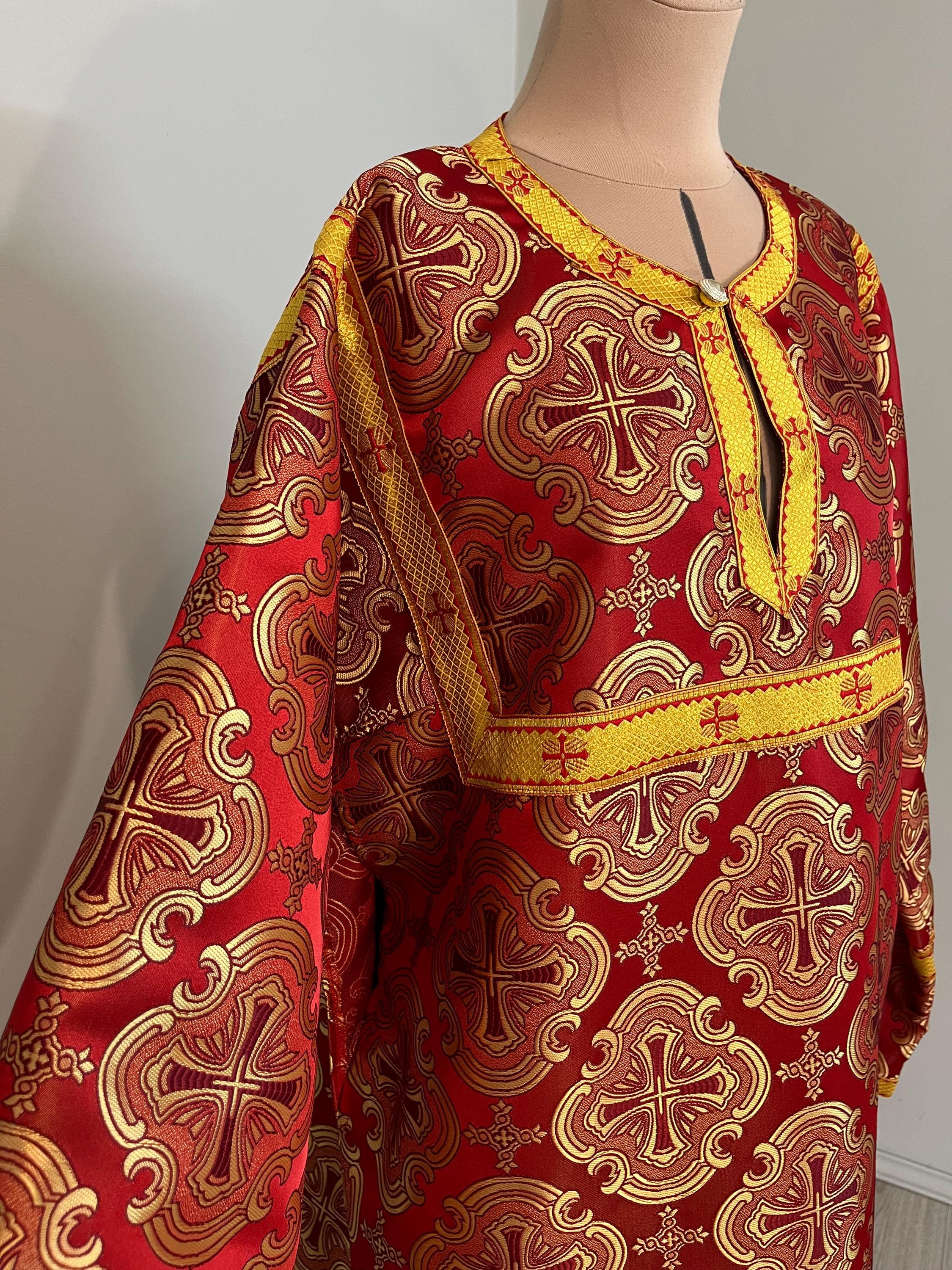 Russian Orthodox Robe Runes Custom Orthodox Altar Server Robe | Stikharion Dalmatic | Lector ...