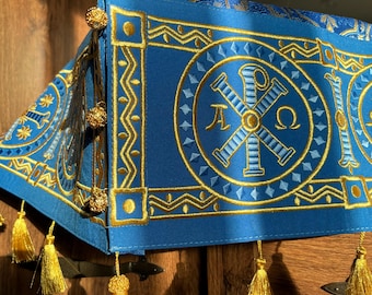 Geborduurde altaarhoes | Tafelkleed orthodoxe kerk