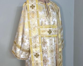Embroidered Deacon Vestment Set | Orthodox Stikharion and Orarion