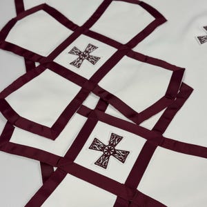 Lightweight white Orthodox priest vestment in Greek style — complete summer set including sticharion image 11