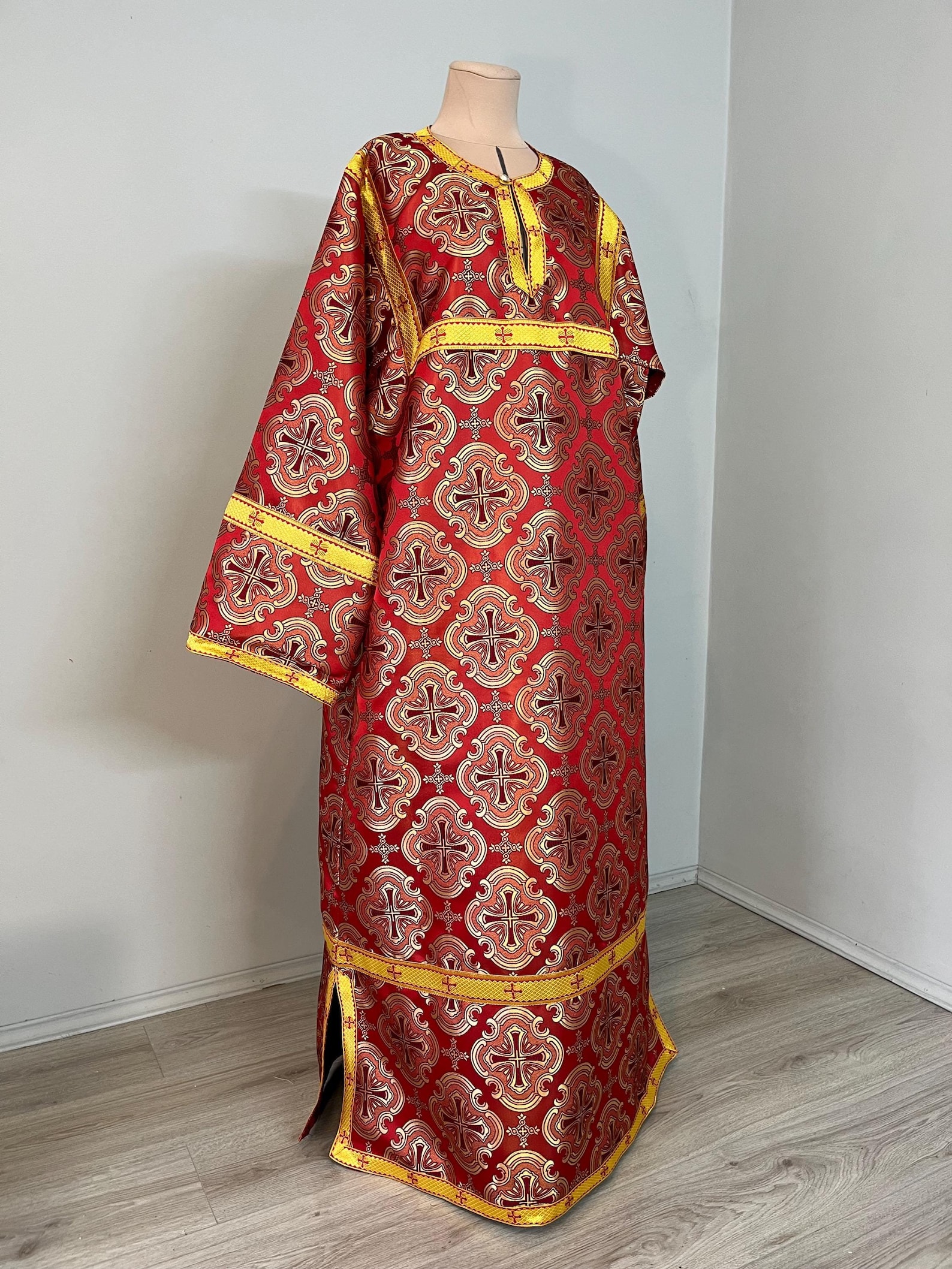 Russian Orthodox Robe Runes Custom Orthodox Altar Server Robe | Stikharion Dalmatic | Lector ...