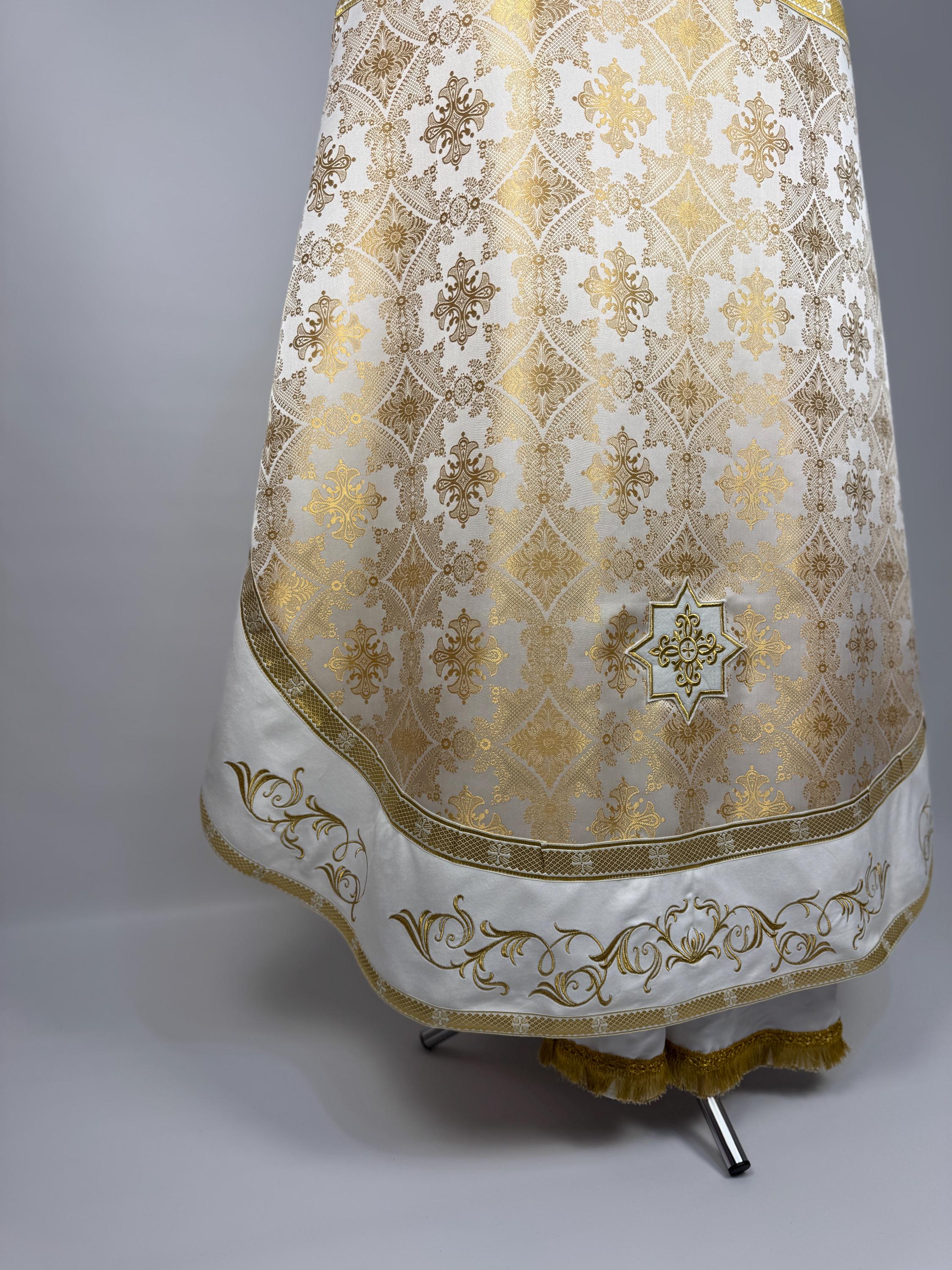 White Orthodox Priest Vestments | Ecclesiastical Set | Gift for Priest ...