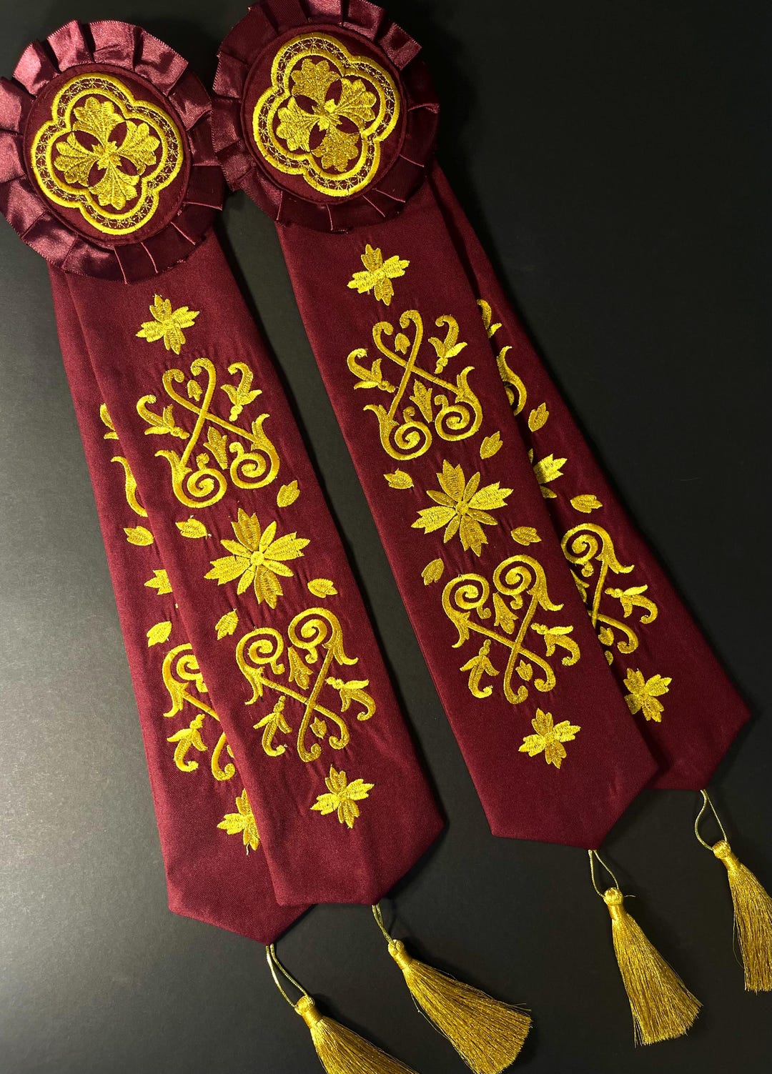 Embroidered Candlestick Ribbons | Church Trikyrion Decor, Gabardine ...