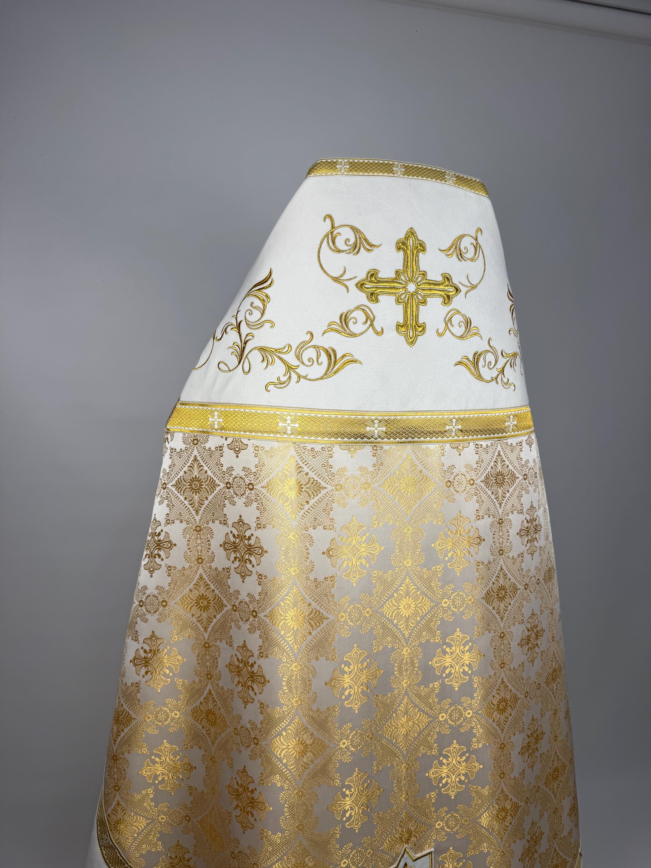 White Orthodox Priest Vestments | Ecclesiastical Set | Gift for Priest ...