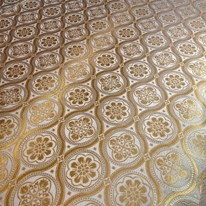 Brocade Fabric | Clerical fabric for vestment | Liturgical Fabric | Orthodox Vestment Fabric | Fabric White Gold | NonMetallic Brocade