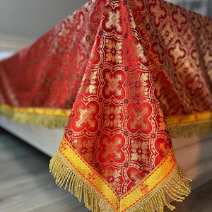 Liturgical Altar Covers | Church linens | Chalice veils |  Catholic altar cloth | Custom-made lectern covers for churches