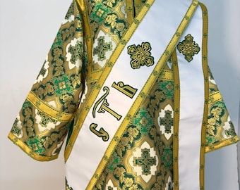 Deacon Vestment Set | Orthodox Stikharion, Orarion | Custom Made