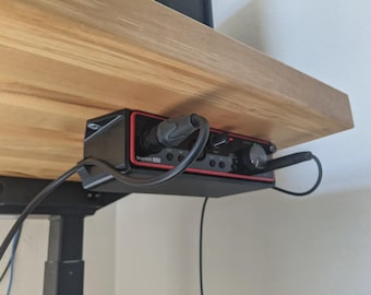 Focusrite Scarlett 2i2 Under Desk Mount Space-Saving Audio Interface Holder