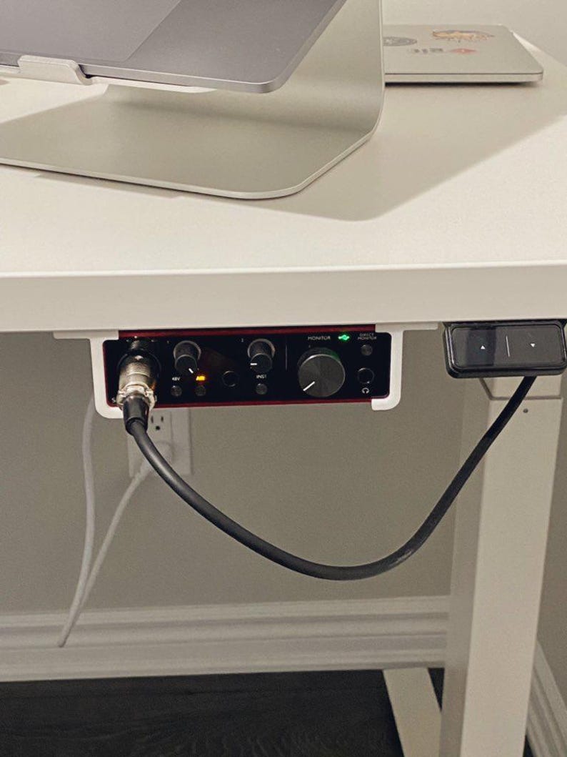 Focusrite Rack Mount Interface Focusrite Scarlett Solo Mounting Bracket Under Desk Mount Space-saving ...