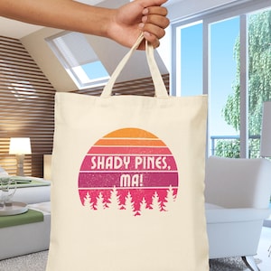 Golden Girls Tote Bag, Shady Pines Ma! | Golden Girls Dorothy Quote Tote Bag | Gift for Golden Girls Fan | Unique Golden Girls Shoulder Bag
