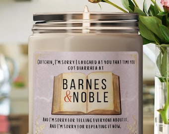 Vela con una frase de Chicas Malas / Frase única de Chicas Malas: Diarrea en Barnes & Noble / Regalo de Chicas Malas / Frase divertida / Viste de rosa