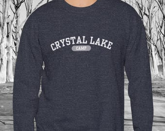 Sudadera vintage de Camp Crystal Lake, Viernes 13, Camp Crystal Lake, Para amantes del cine de terror, Regalo para fans de Viernes 13, Películas de miedo