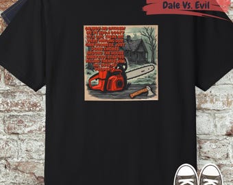 Camiseta de Tucker y Dale contra el Mal de la Motosierra / Sudadera con capucha para fanáticos de las películas de terror, sudadera de Tucker y Dale contra el Mal, diseño de Motosierra y Hacha