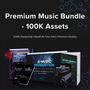 100,000+ Music Producer Bundle PLR MRR | Loops, Samples, Presets, Drum Kits, VST Presets, Sound Design, Mixing & Mastering, Mastering