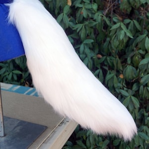 Short Solid White Tail