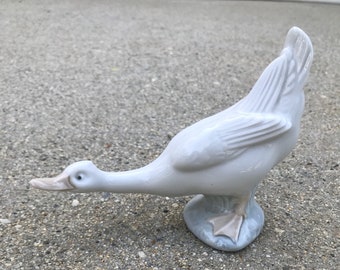 Nao Lladro Vintage feine Porzellan hergestellt in Spanien Gans Ente mit ausgestreckten Hals