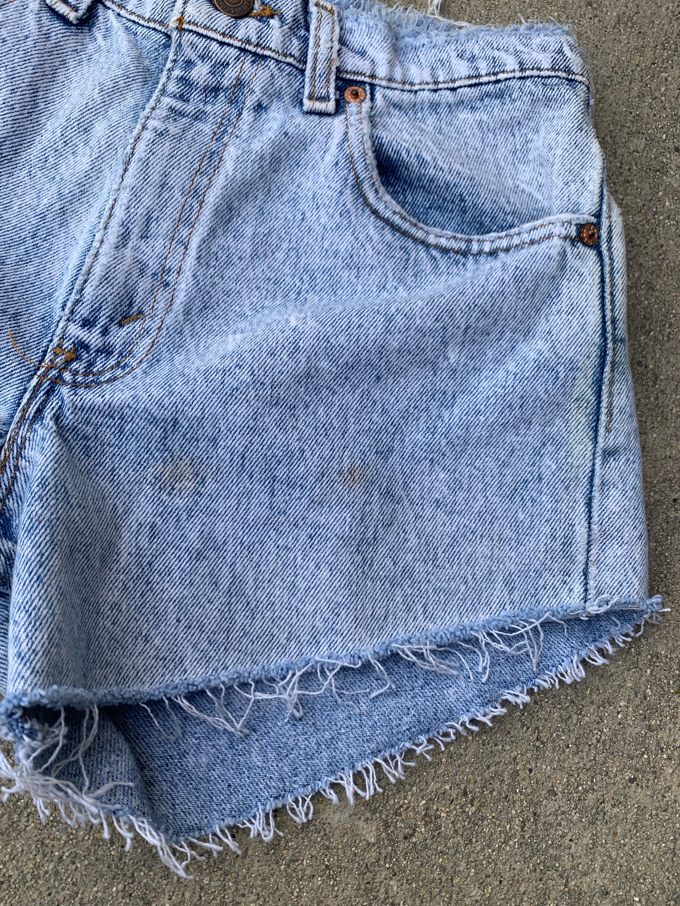 Levis Levi Strauss Acid Wash Made in USA Vintage Cut off - Etsy