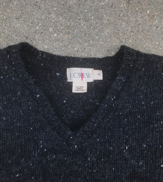 Jcrew Charcoal Gray Vintage Wool Sweater | Etsy