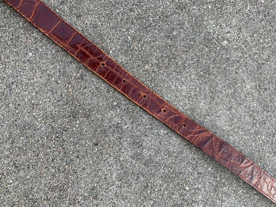 Joan & David 90s Brown Vintage Leather Belt - image 8