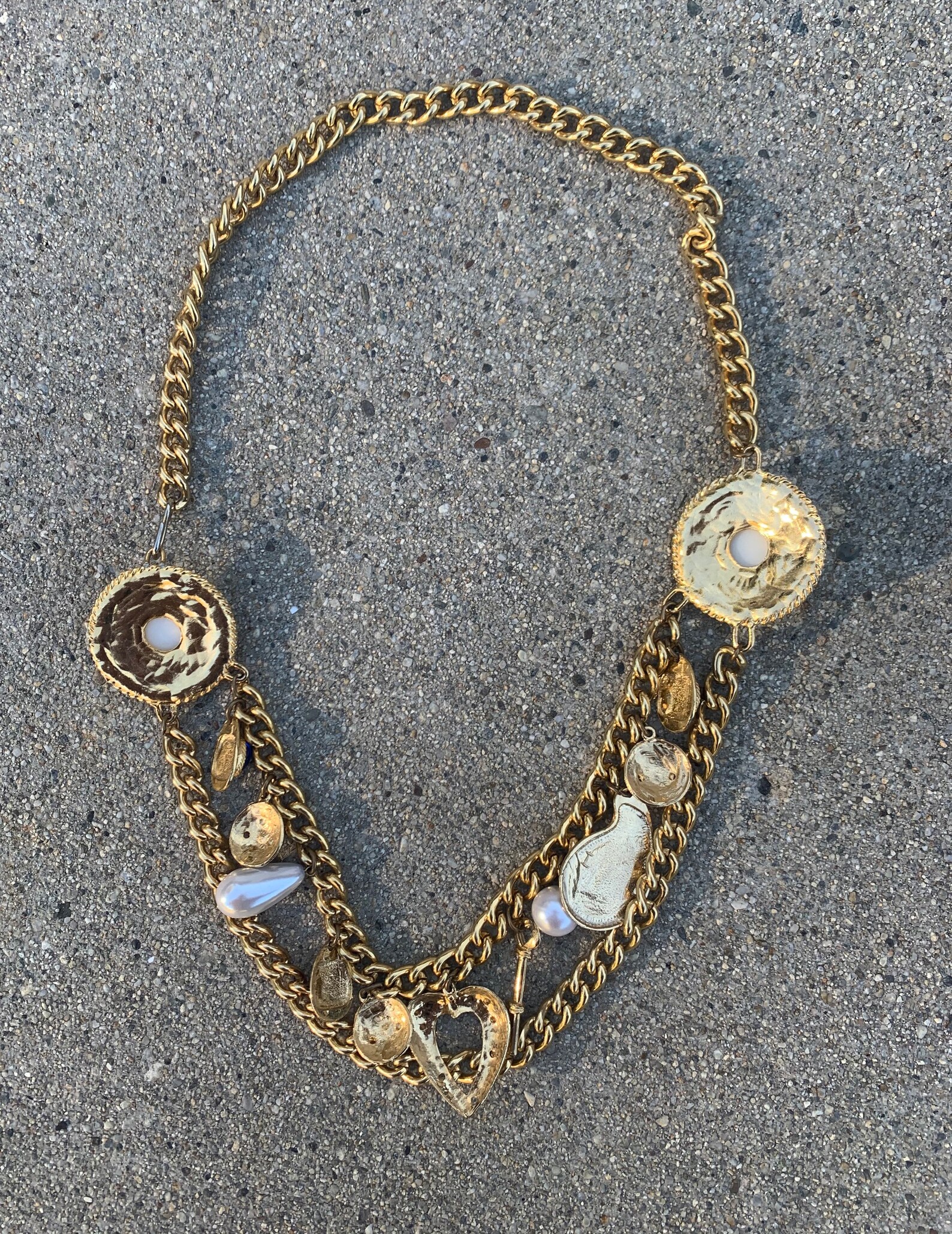 Treasure Chest Gold Plated Costume Jewelry Gemstone Vintage Etsy