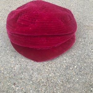Cecile Billard Vintage Velour Magenta Pink Hat
