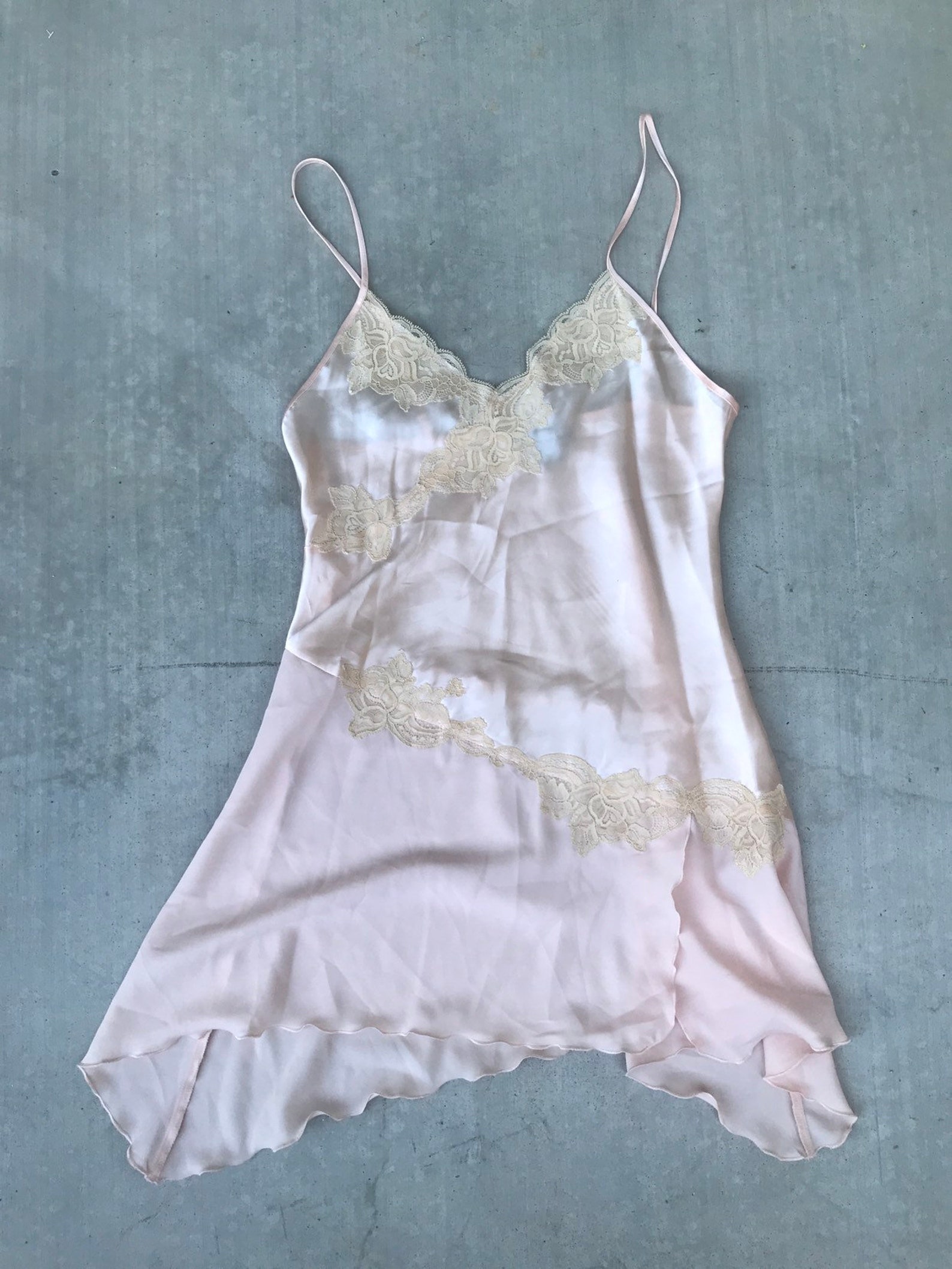 Pastel Pink Vintage Satin Slip Tank Dress Size Medium - Etsy
