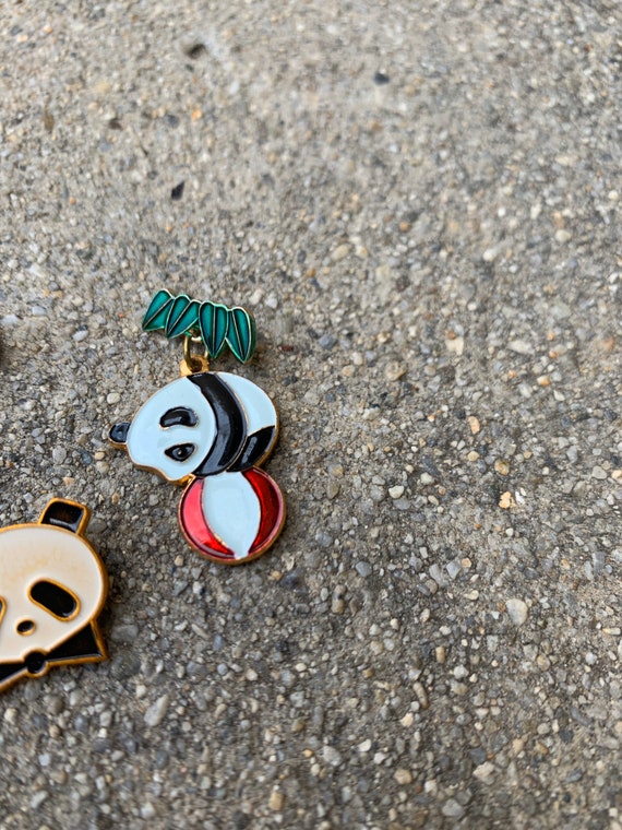 Panda Bear Vintage Enamel Pin Set - image 4