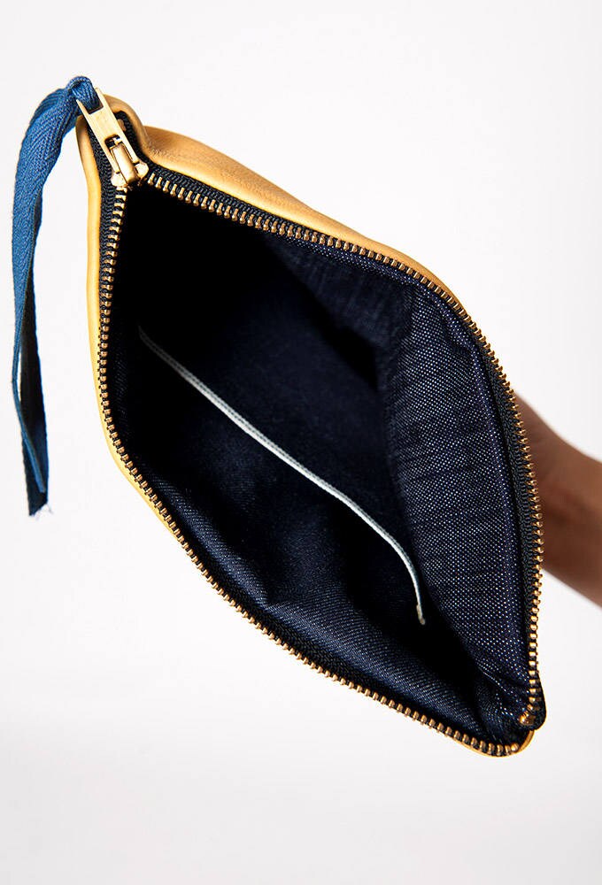 The Desert Tan Suede Clutch Pouch Purse Etsy Ireland