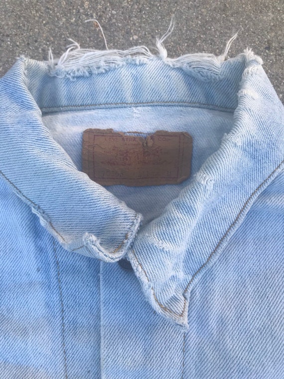 Levis Dickies Light Wash Vintage Jean Jacket Deni… - image 4