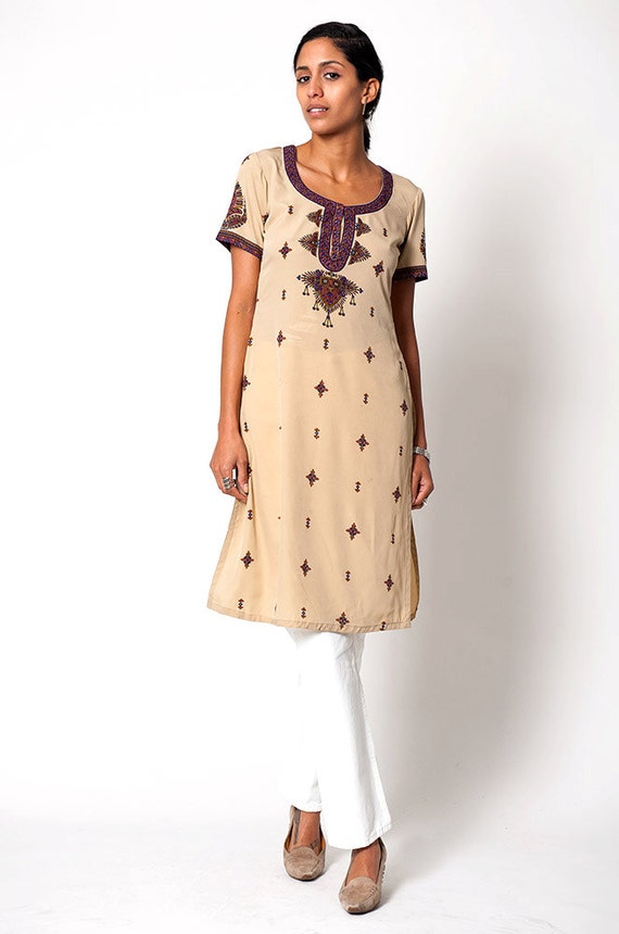 The Vintage Indian Style Tunic Dress