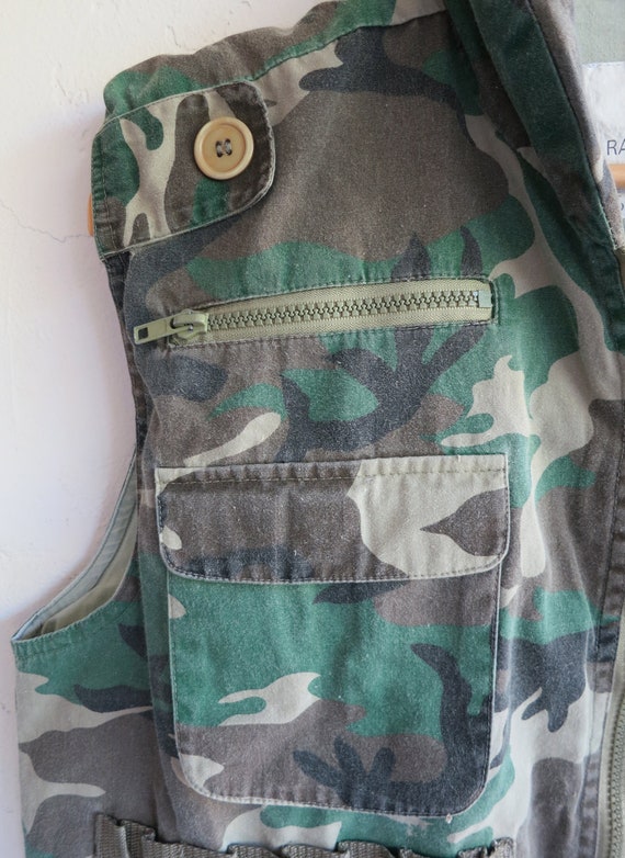 Ranger Vest Camo Print Camoflauge Hunting Vintage… - image 5