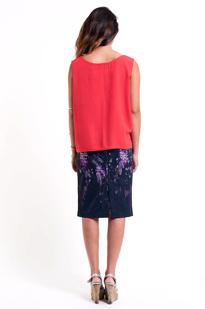 Printed Square Neck Tank