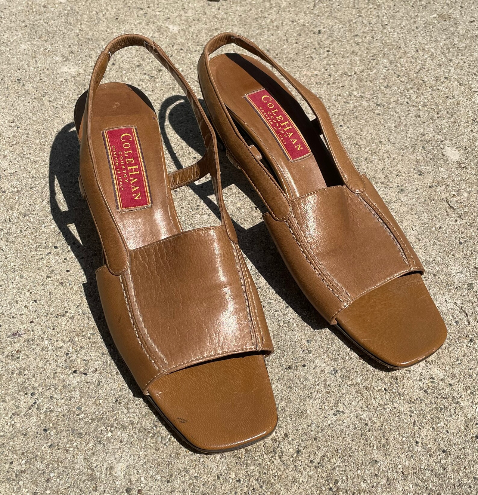 cole haan adella leather slingback sandals