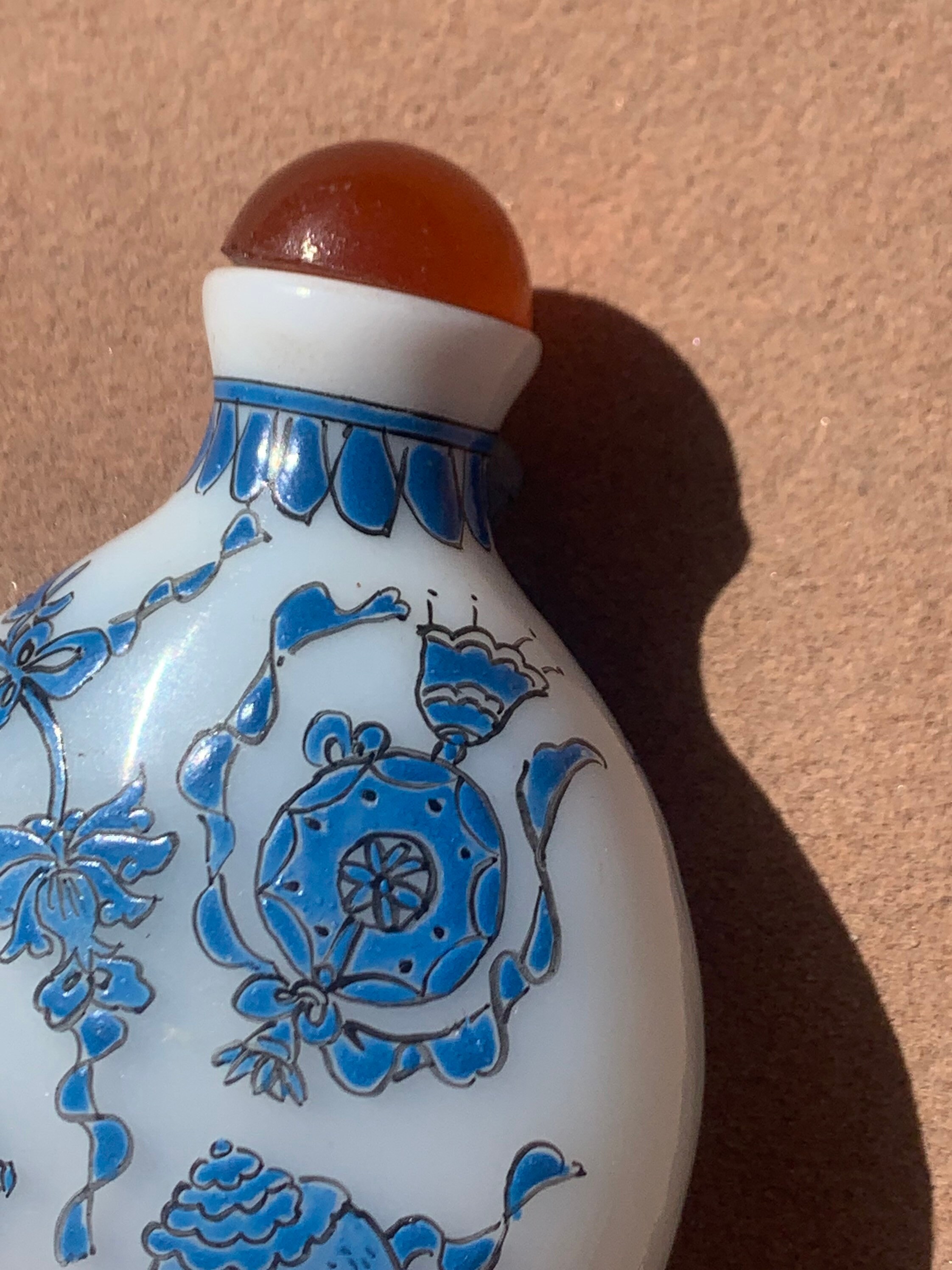 中国　染付　スナッフボトル 中国染付スナッフボトル