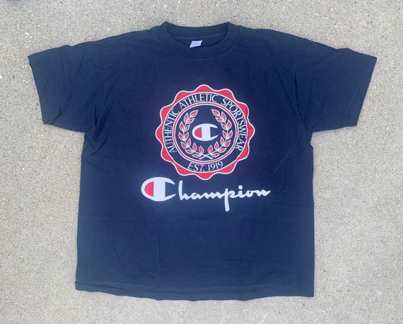 Champion Vintage Navy Blue Authentic Athletic Spo… - image 2