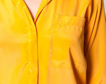 The Vintage Mustard Yellow Button Up Shirt